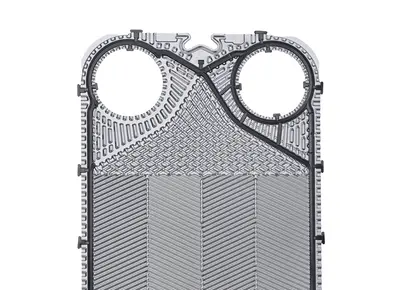 316 0 5 H Channel Plate With NBR P Clip On Gasket 4 Holed Gasketed